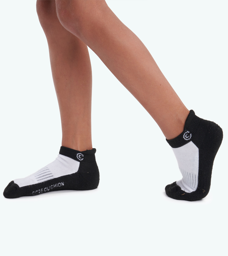 Everyday All Purpose Boys Socks - Medium US Shoe Size 9-2 - Six Pairs - Black Ankle