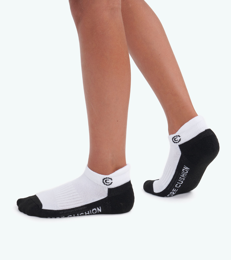 Everyday All Purpose Boys Socks - Medium US Shoe Size 9-2 - Six Pairs - White Ankle